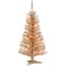 4ft. Pre-Lit Champagne Tinsel Artificial Christmas Tree, Clear Lights